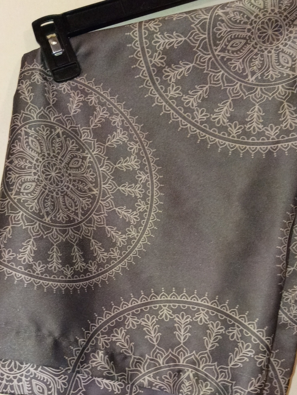 1 Pair Of Gray Silk Curtains 30" x 84"